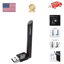 USB Bluetooth Adapter for PC, Bluetooth 5.3 Long Range Receiver, Plug and Pla...