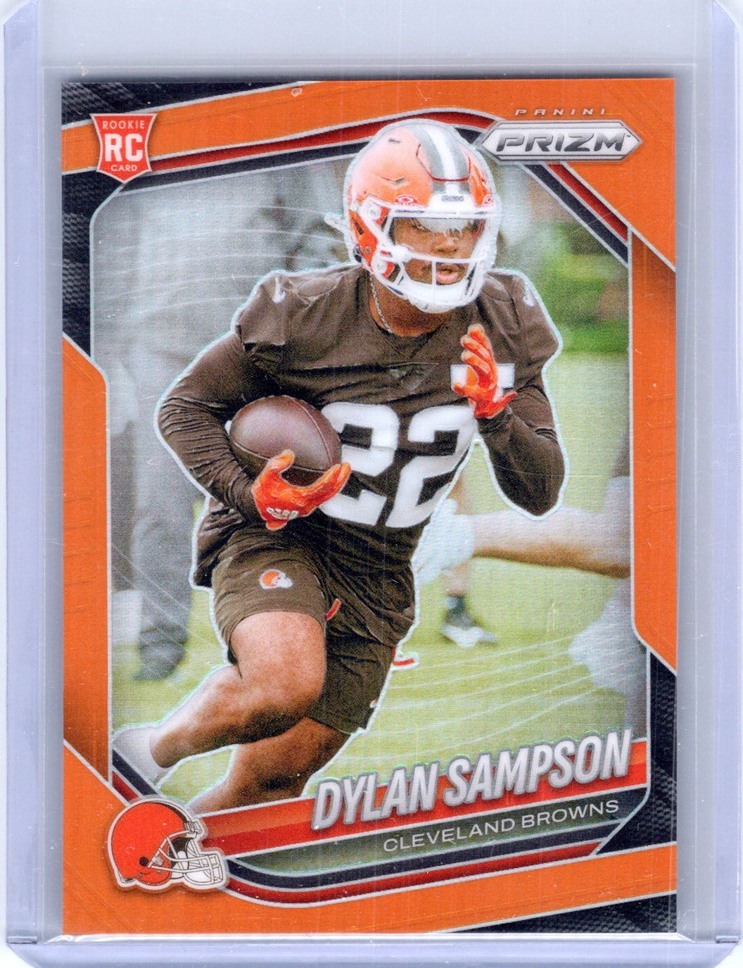 2025 Panini Prizm #365 Dylan Sampson Orange #/249