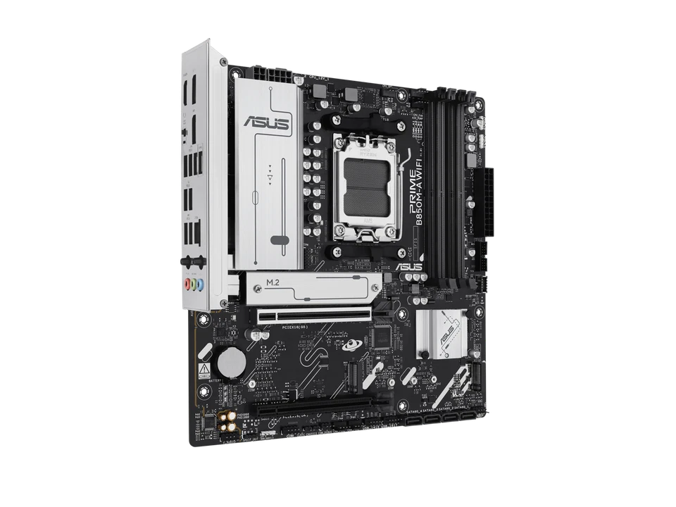 ASUS PRIME B850M-A WIFI-CSM AMD AM5 B850 mATX motherboard, DDR5, PCIe 5.0 Ready, - Image 2 of 4