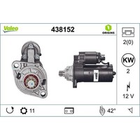 Valeo 438152 Starter FüR VW Audi Seat Skoda Ford Golf Sharan Bora Polo Galaxy