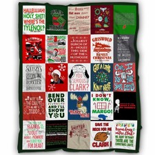 National Lampoon's Christmas Vacation Blanket, Christmas Comedy Collage Blanket