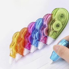 6 Pcs Correction Mouse Roller Tape Wheel Tipex Eraser Office Stationary Colorful