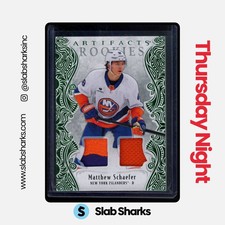 2025 ARTIFACTS #I MATTHEW SCHAEFER EMERALD ROOKIE PATCH JERSEY /99