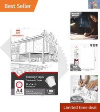 100 Blatt Transparentpapier A4 - perfekt für Künstler & Architekten