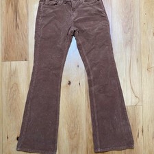 John Galt Brandy Melville Women S Size Small Brown Corduroy Flared Pants