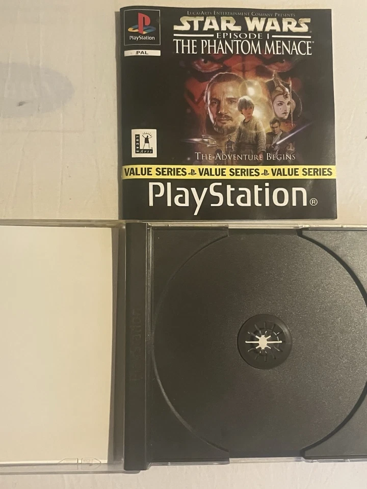 Sony PS1 Case And Manual Only, Value Edition Stars Wars Phantom Menace **NO GAME - Image 3 of 4