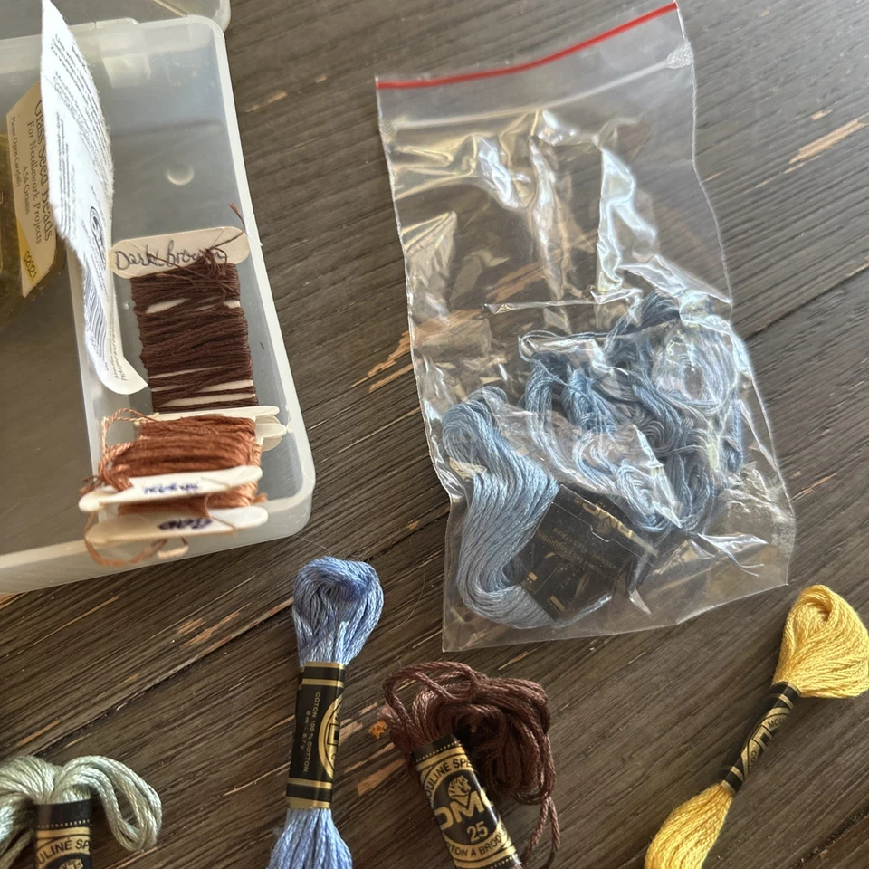 Lot Of Used/New DMC floss 100% Cotton embroidery thread skeins and extras - Image 3 of 4