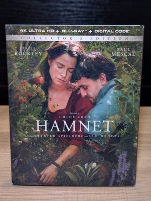 Hamnet (4K UHD, Blu-ray, Digital, Slipcover, New)