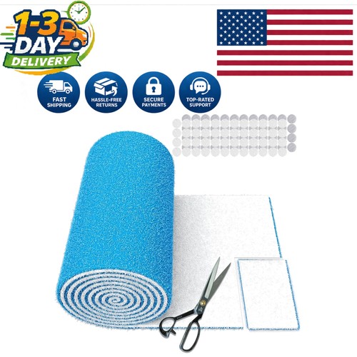 MERV 8 Air Vent Filters - 120x12 Cut-to-Fit Polyester Filter Kit with 48 Hooks - Picture 1 of 7