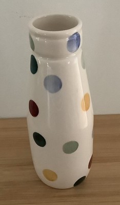 Emma Bridgewater POLKA DOT kleine Milchflasche VASE 2009 Bodenstempel