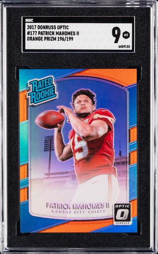 Patrick Mahomes II [Orange] #177 2017 Panini Donruss Optic card