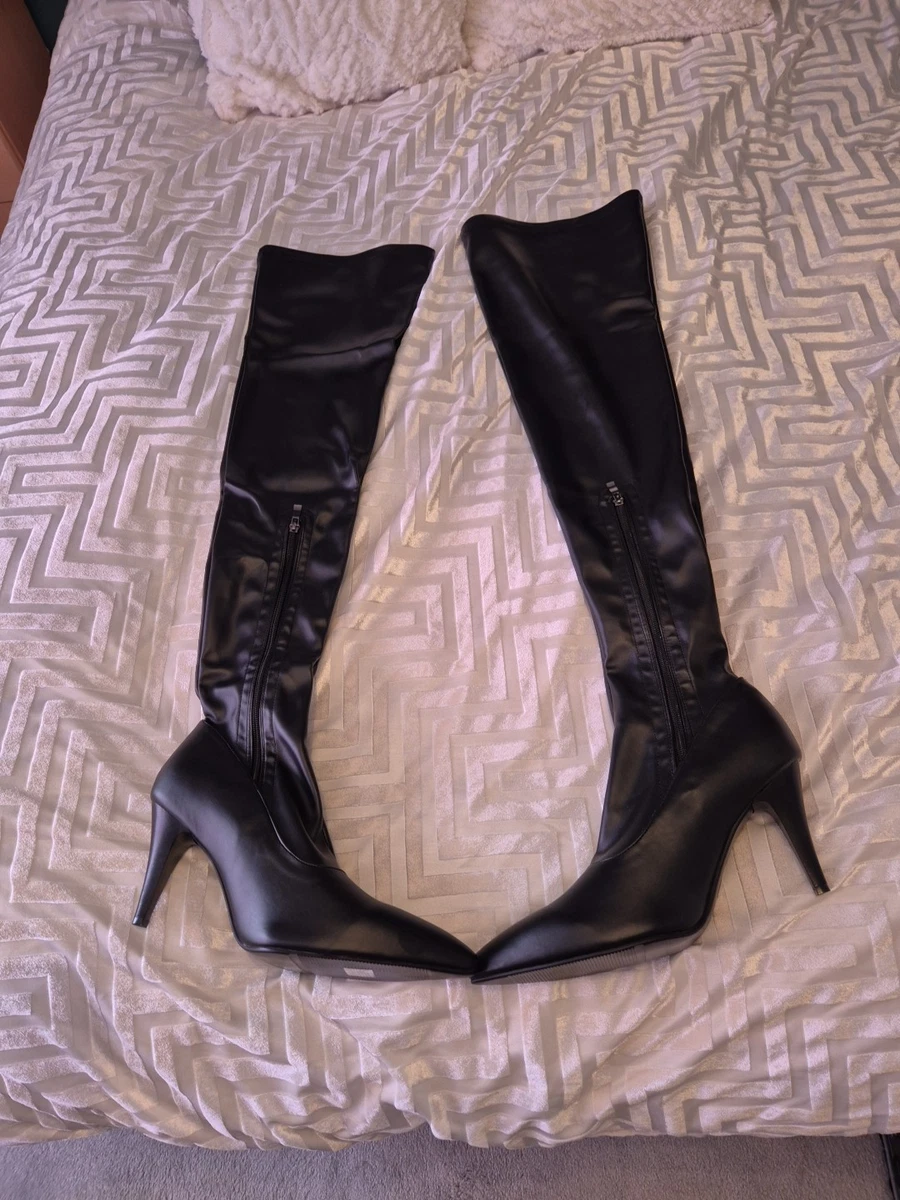Bottes Cuir OTK Talons 12 Cm Pointues - Taille 41-42 - Cuir Italien Fait Main - Neuf Avec étiquettes