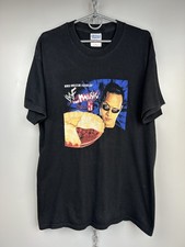 Vintage Rare WWF The Music Vol 5 The Rock T shirt Wrestlemania Size XL Black