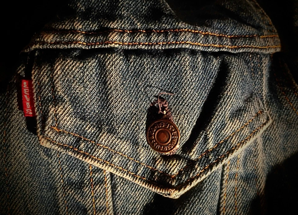 Chaqueta vaquera vintage años 70 Levis Denim Trucker 70506 0213 EE. UU. 40 Hecha en EE. UU. Foto 3 de 4