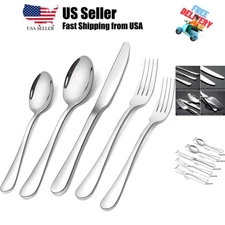 Silverware Set, Flatware Set Service for 4 Stainless Steel Cutlery Set 20 Pie...