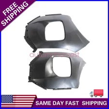 Fit 2020-2022 Hyundai Palisade Plastic Black 2PCS Front Bumper Cover Kit