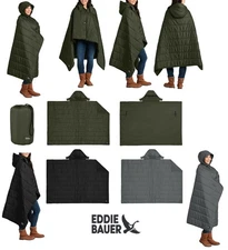 BLANKET PONCHO, WARMTH FOR CAMPING, SPORTS GAMES, FIRESIDE, HOOD, RESISTS WATER