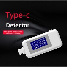 Digital USB C Charger Tester with Voltage Current Power Capacity Display