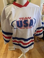 VINTAGE Team USA Hockey Jersey 17 Made In Canada Adult XL