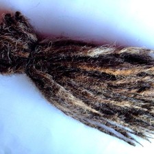 15 SE Single Ended Knotty Dreads Dreadlocks Hair Extensions Blonde Brown