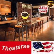 Pedestal Poster Stand Adjustable Sign Holder Floor Standing Double-Sided Display