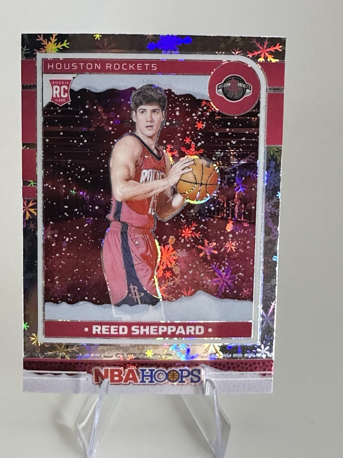 2024-25 Panini Nba Hoops - Rookies Reed Sheppard #233 Premium Winter Prizm (RC)