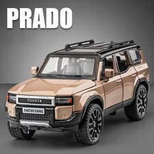 1:32 TOYOTA Land Cruiser Prado SUV 2024 Alloy Diecast Car Model Sound Light Gift