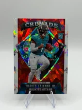 2021 Panini Rookies & Stars - Travis Etienne Red Ice Crusade Rookie (RC) Jaguars