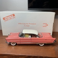 Danbury Mint 124 1956 Lincoln Premiere Island Coralwhite Danbury Mint 124 1956 Lincoln Premiere Island Coralwhite