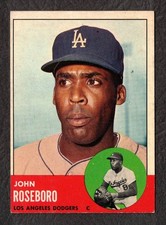 1963 Topps John Roseboro #487 Los Angeles Dodgers EX-