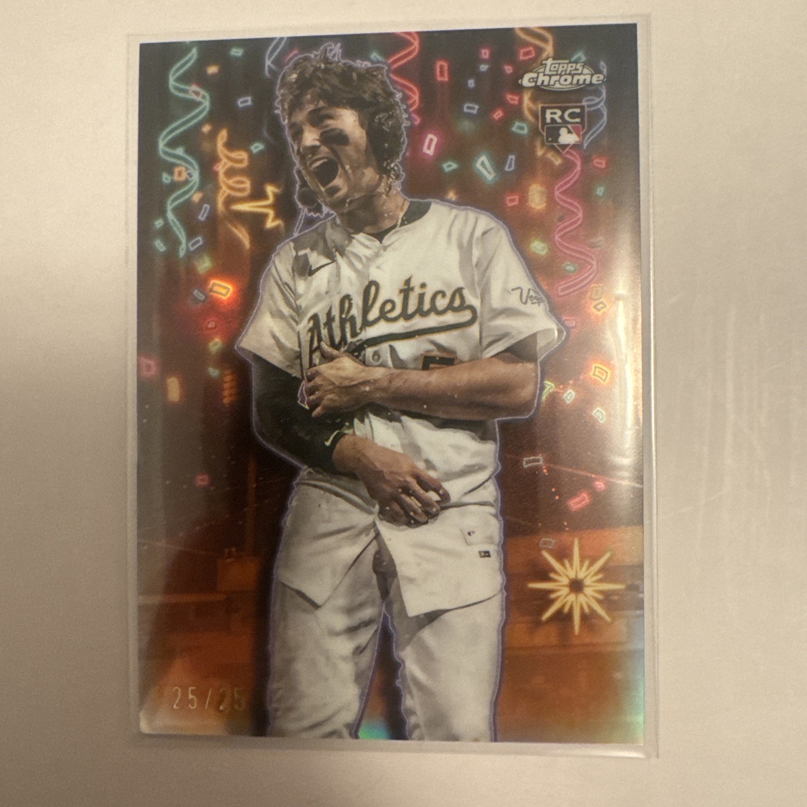 2025 Topps Chrome Update JACOB WILSON #CT-16 RC CELEBRACION ORANGE /25 SSP🔥