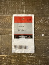 Lot of 3 Packs of 4 Radio Shack 3/4 Amp 250 Volt Fast Act 5x20 mm GMA Type Fuses