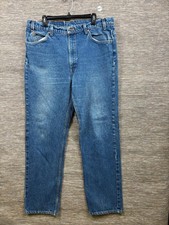Vintage Levi's Orange Tab 505 40x32 Tag 38x30 Actual USA Made Blue Jeans EUC