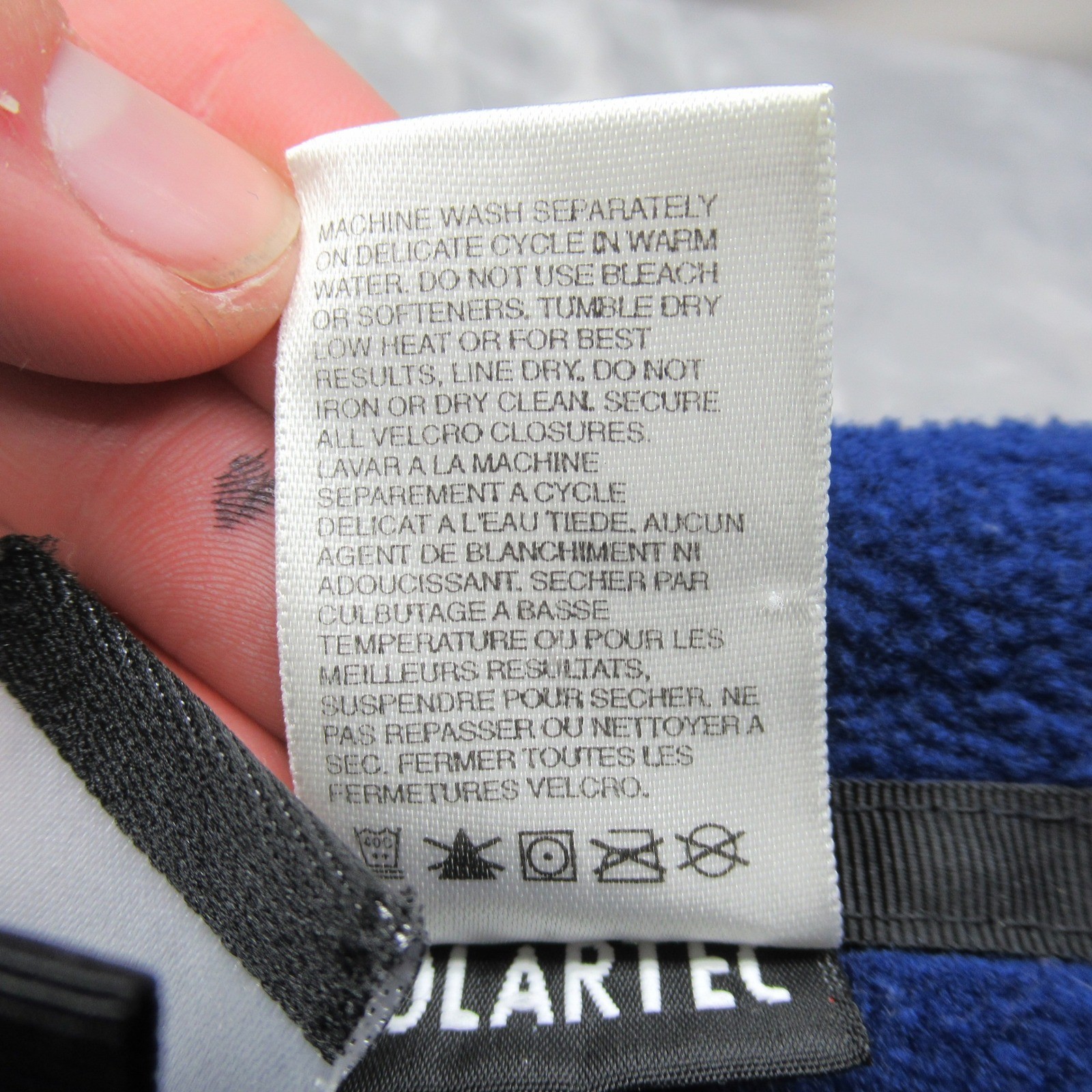 North Face Jacket Unisex XL Blue Pockets Polartec Fleece FullZip RARE VTG USA thumbnail 4