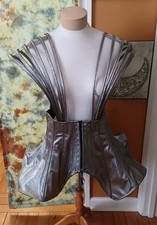 Charismatico Dancwear, Googie, Space, Silver, Corset, Drag, Stage Outfit Small.