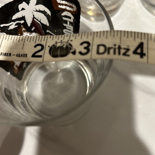 Set Of 4 Vtg TWA Destination Black & Gold With Small Stars, 6 Oz Drink Glasses - Picture 8 of 8