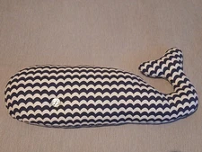 Blue And White Whale Throw Pillow