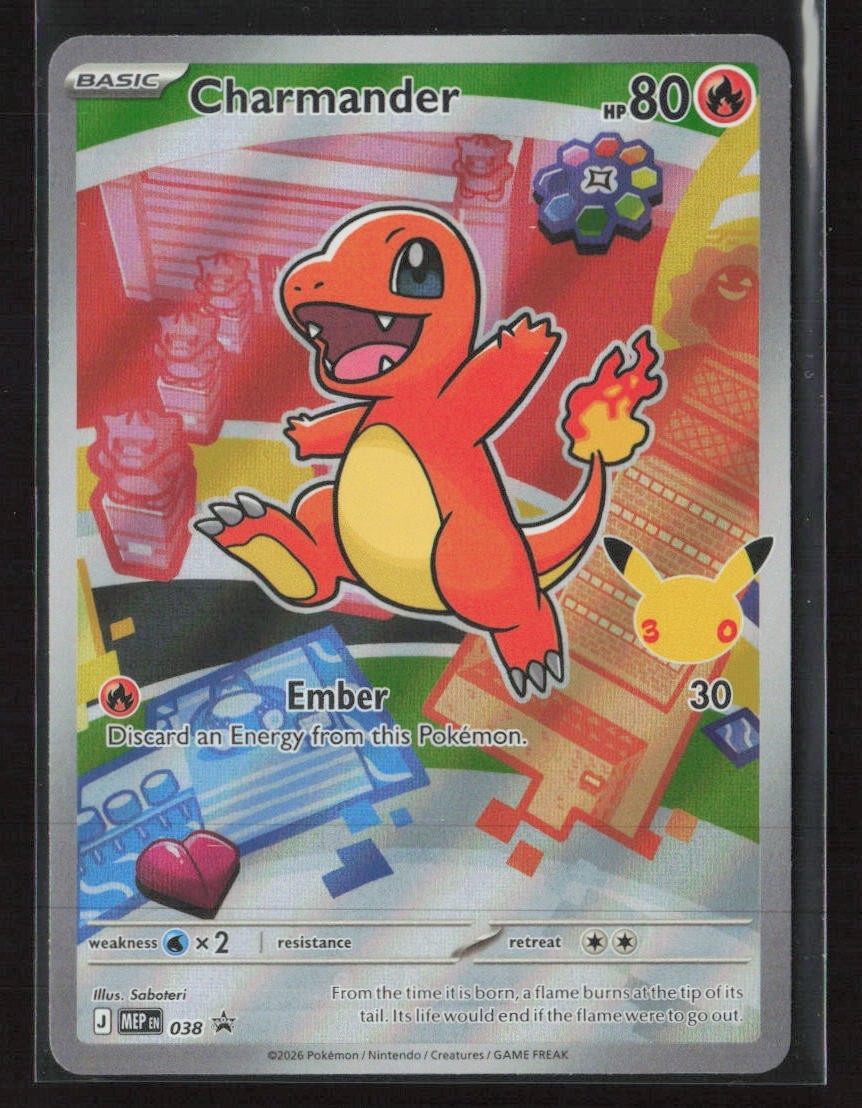 Charmander Pokemon TCG 038 Holo Promo ME: Mega Evolution Promo NM/M