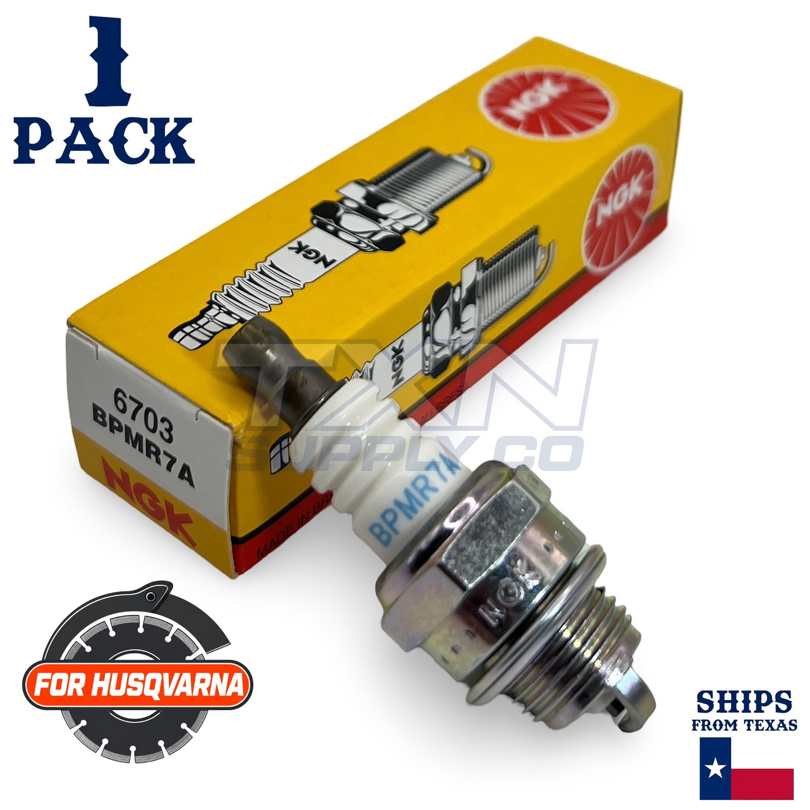 1 Pack NGK Spark Plug - For K1270 Husqvarna Cutoff Saw