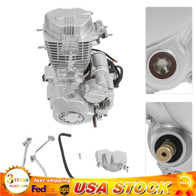 #ad #ad 4 Stroke 250cc DIRT BIKE ATV Engine Motor w 5 Speed Transmission Electric Start $319.71