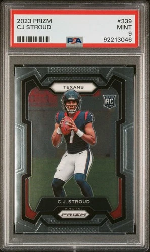 2023 Prizm CJ Stroud Rookie RC #339 PSA 9 Mint Houston Texans