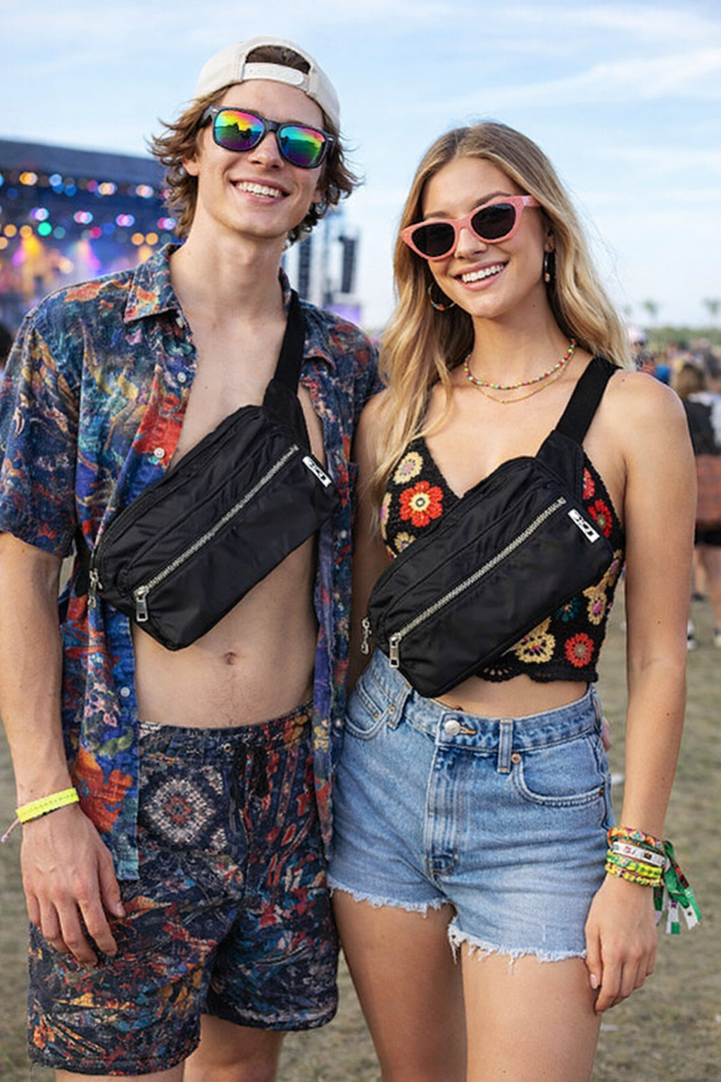 A.P.C. Waist Bag Fanny Pack Pouch Bum Hip Festival Nylon Ripstop Ultralight