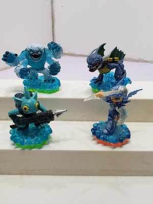 Lot of 4 Skylanders Water Lot Gill Grunt Slam Bam Freeze Blade Figures
