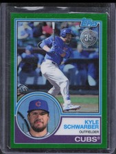 2018 Topps Chrome Kyle Schwarber #52 1983 Topps Green Refractor /99 