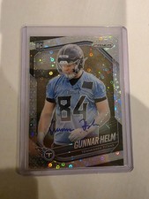 2025 Panini Prizm #359 Gunnar Helm Prizm Rookie Autographs No Huddle