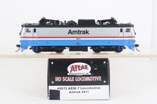 HO Scale Atlas 8572 Amtrak AEM-7 Ph III #911 Electric Locomotive W/ Digitrax DCC