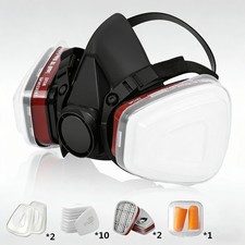 PRO 6200 Half Face Gas Mask Cover Painting Spraying Respirator Work Facepiece