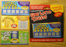 3 Different Joke / Fake Lottery Scratch Off Tickets - All Guaranteed Winners
