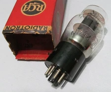 RCA 6N7G TWIN TRIODE - NOS/NIB - TESTED - ORIGINAL BOX - ROUND PLATES