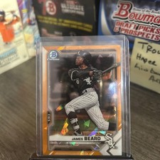2021 Bowman Sapphire Edition - Chrome Prospects James Beard Orange Refractor /75